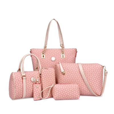 China 2019 Wholesale Fashion Cross - Body Leather ChannelBags 6pcs Luxury Ladies Handbags For Women for sale