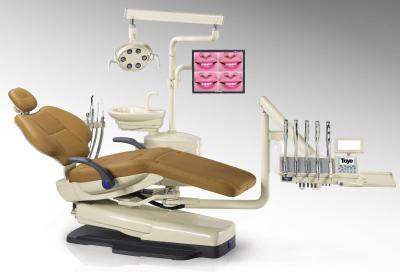 China Luxury PU Cushion Ergonomic Dental Chair Units AC110V / 50Hz for sale