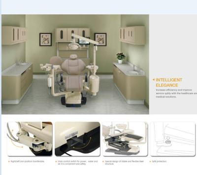 China Automatic Pure Water System Dental Chair Unit Integral Beauty Design for sale