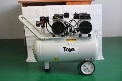 China Compressor de ar silencioso 65L de Oilless do equipamento médico com as cadeiras dentais da tubulação 2.2HP 4 do metal à venda