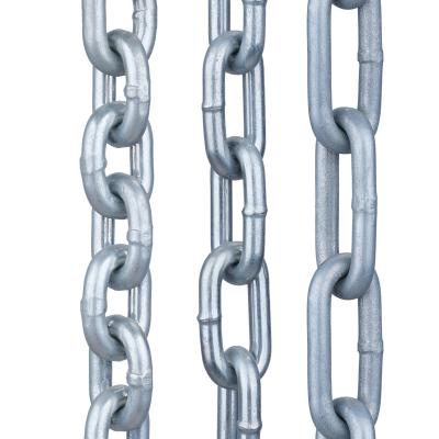 China Widely Used BOLIFU Mild Steel Link Chain Ordinary Standard Galvanized Steel Welded Normal Chain With No Burr for sale