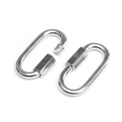 China BOLIFU Heavy Industry Hardware Carabiner 316 Stainless Steel Oval Quick Link With A Screw Door For Camping Hiking And Outdoor Trvaeling for sale