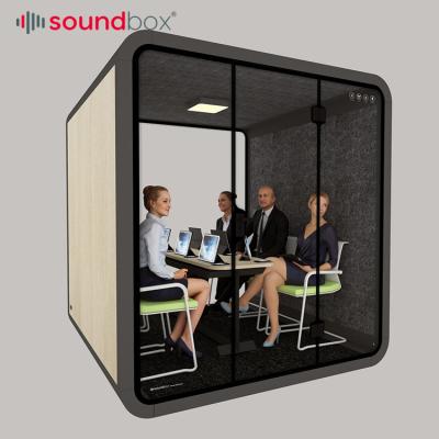 China (Other) Adjustable Soundproof Studio Booth Desk Office Privacy Meeting & Desk Phone Pod for sale