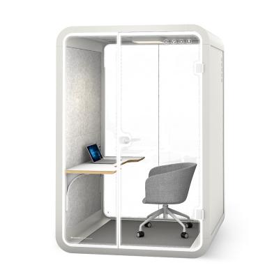 China Adjustable Sound Proof Desk Phone Booth Meeting Phone Acoustic Soundproof (Other) Office Booth For Sale for sale