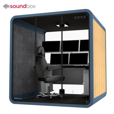 China Bass Niose Sound Proof Game Booth Soundproof Booth For Game D1536*W2200*H2300 for sale