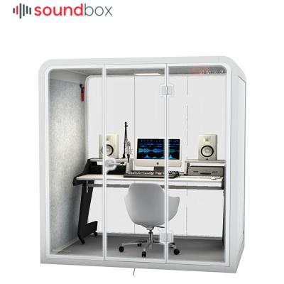 China Desktop Easy Install Individual Live Broadcast Recording Studio Sound Isolation Booth for sale