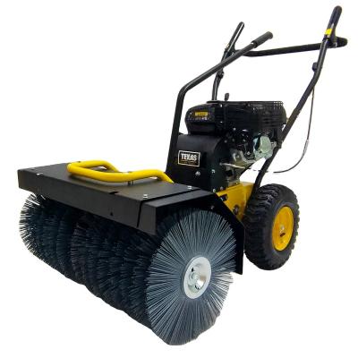 China Multifunctional Snow Removal Vehicle Farms Gasoline Power Drive Machine Snow Broom Cleaning Sweeper for sale