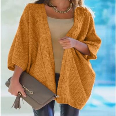 China 2021 New Fashion Ins Style Anti-Wrinkle Trend Style Autumn Winter Long Sleeve Knitted Sweater Cardigans Sweater Coat Women Long Cardigans Sweater for sale