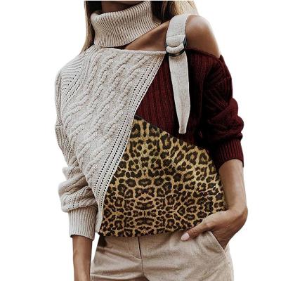 China New Fashion 2021 Ins Style Trend Style Anti-wrinkle 2021 Long Sleeve One Shoulder Sweater Autumn Winter Plus Size Women's Sweater Women's Sweater for sale