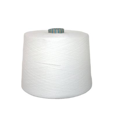 China Anti-bacteria 32S/2 100% raw white polyester yarn is used for knitting wool for sale