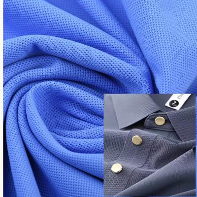 China Stretch HX2268#Interlocking fabric 40D Spandex stretch breathable bead mesh for golf T-shirts for sale