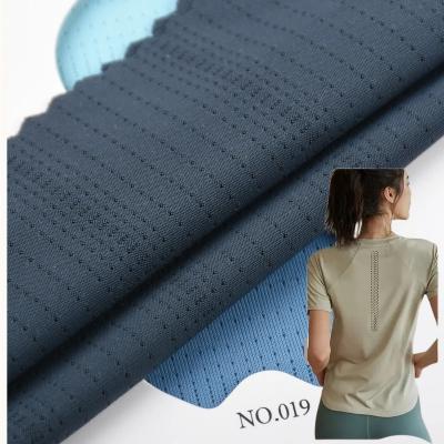 China Stretch HX986#Polyamide stretch breathable gradient bird's eye mesh fabric jacquard fabric suitable for cycling sportswear for sale