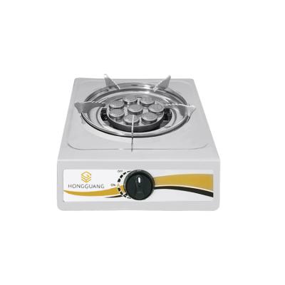 China Easy To Clean Household Gas Stove Single Burner Stainless Steel Gas Stove for sale