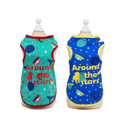 China Cat Viable Hot Selling Big Pet Printing Dog Clothes Breathable Pet Clothes for sale