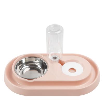 China Customized Wholesale Viable Double Stainless Steel Dog Bowl Pet Feeding Water Food for sale