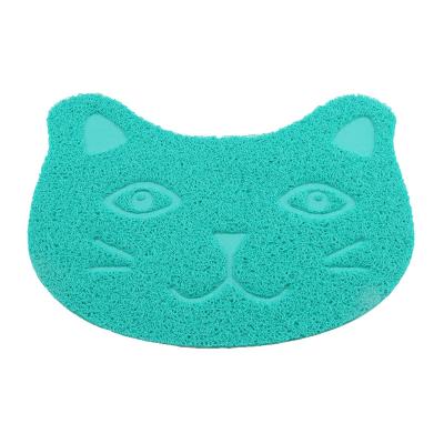 China Viable Colorful Waterproof Cat Litter Mat Double Layer Cat Litter Trapper Mat Pet Accessories for sale