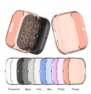 China For Fitbit Versa 2 Case Cover Ultra-thin Soft TPU Protector Case Cover For Cove Shell Protector Silicone Cases Protective Smart Watch Fitbit Versa 2 Full for sale