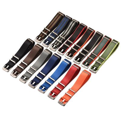 China 24mm Nylon Belt NATO ZULU Watch Strap Military Sport Ring Buckle Wrist Band 18mm 20mm 22mm Canvas Strap for Omega for Seiko for sale