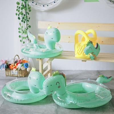 China Cute Baby Kids Child Dinosaur Swimming Ring Float Pool Summer Beach Party Water Toys Inflatable Thickened Child Swim Seat for sale