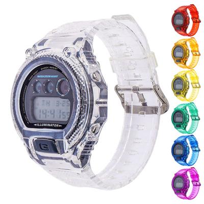 China For Casio G-SHOCK DW-6900 TPU Resin Case Watch Band For Casio G-SHOCK DW-6900 Transparent Refurbishment Replacement Watch Strap Band Strap Accessories dw 6900 for sale