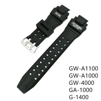 China Silicone Watch Band Strap For Casio G-SHOCK GW-A1100 GW-A1000 GW-4000 GA-1000/1100 G-1400 Sports Watches Silicone Plastic Electronic Strap for sale