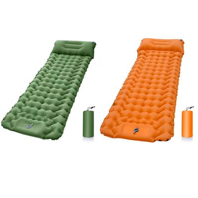 China PVC Air Mattress Sleep Protection Bed Beach Picnic Mat TPU Inflatable Camping Tent Ultralight Nylon Air Cushion for sale