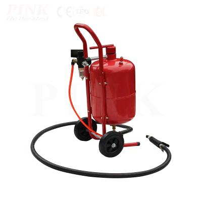 China Industrial Machinery Repair Shops Sand Blasting Device PINK Descaling Portable Sand Blasting Machine for sale