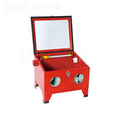 China Building Material Shops Electric Sandblasting PINK Descaling Portable Sand Blasting Machine for sale