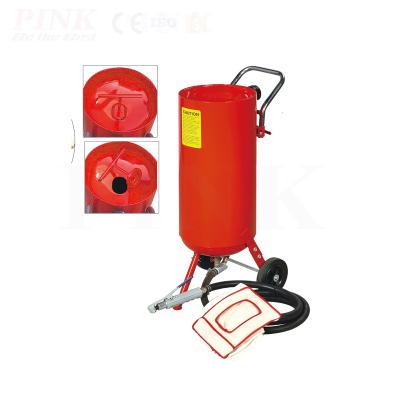 China Building Material Shops Blaster 10 PINK Descaling Portable Sand Blasting Machine for sale