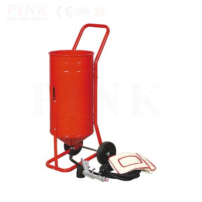 China Factory sand abrasive blasting device PINK Descaling Portable Sand Blasting Machine for sale