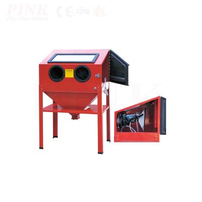 China Machinery Repair Shops Pressure Blaster PINK Descaling Portable Sand Blasting Machine for sale