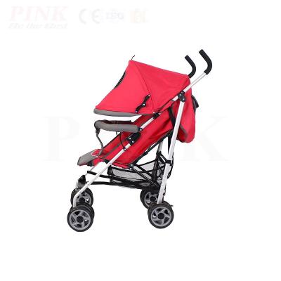 China modern kids baby stroller PINK Stainless Steel Five-Point Safety Belt Polyester Baby Stroller for sale