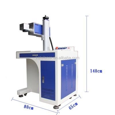 China 10W 20W Air Cooled Metal Jewelry Gold Color Plastic Ring Mini Fiber Optic Laser Marking Machine for sale