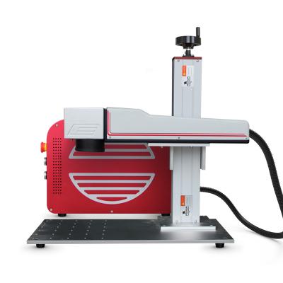 China Air-cooled Smart Metal Color Laser Engraving Machine Portable Metal Fiber Laser Marking Machine for sale