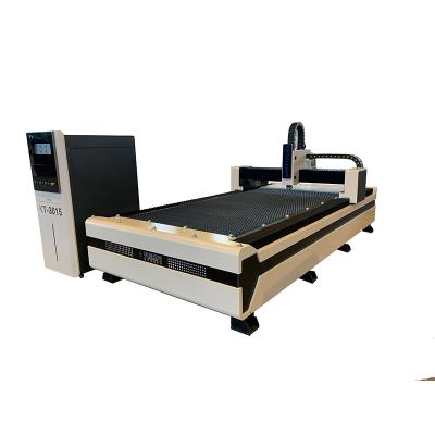 China 3015 1000W 3000w maximum raycus fiber laser power source price deep spotting electronic fiber laser cutting machine for stainless metal sheet for sale