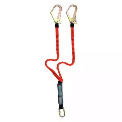 China Fall Arrest Protection Fall Interceptor Shock Safety Lanyard Drop Protection with Energy Absorber for sale