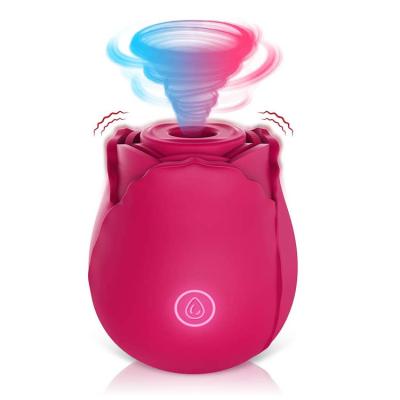 China 6 Vibration Modes Amazon Sucking Red Rose Toys Sucking Clitoral Vibrator Nipple Sucker Stimulator For Women for sale