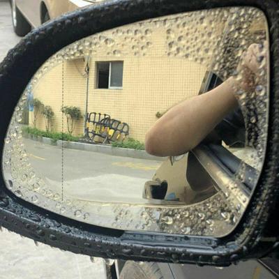 China Custom Car Waterproof Clear Rearview Mirror Sticker Car Anti Fog Protective Film Waterproof Film On The Car for sale