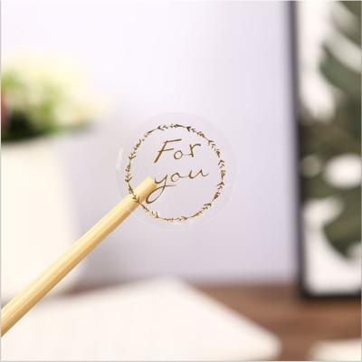 China Waterproof custom tan clear sticker sheet gold foil vinyl round wrap seal sticker for you for sale