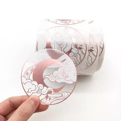 China Factory Custom Transparent Waterproof Sticker Self Adhesive Label Die Cut Stickers Clear Vinyl Sticker Wholesale for sale