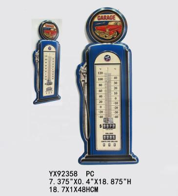 China AMERICA hot selling wall mounted garage metal thermometer, customized tin thermomether for sale