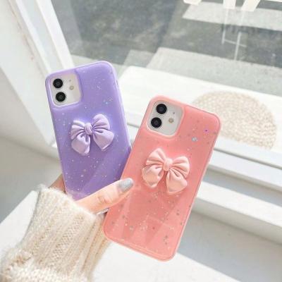 China Fashion Candy Color 3D Cartoon Shockproof Luxury Silicone Arc TPU Protective Mobile Phone Case For X XS XR 11 Pro 12 Cover for sale