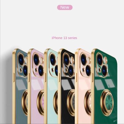 China Soft Design Ring For 13 Pro Suction Case Phone Accessories Case Capa 12 Shockproof Magnetic Luxury Mobile Phone Cover for sale