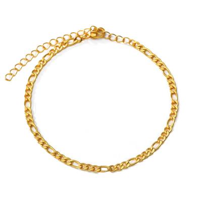 China Surprise CLASSIC Price Design Beach Chain On The Leg Adjustable Tarnish Free Cuban Link Stainless Steel Anklets Women for sale