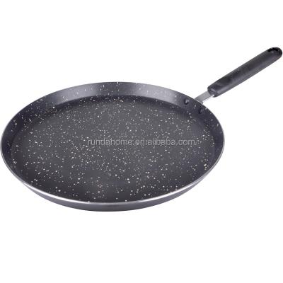 China Sustainable Aluminum Nonstick Pizza Pan With Interior Marble Coating for sale