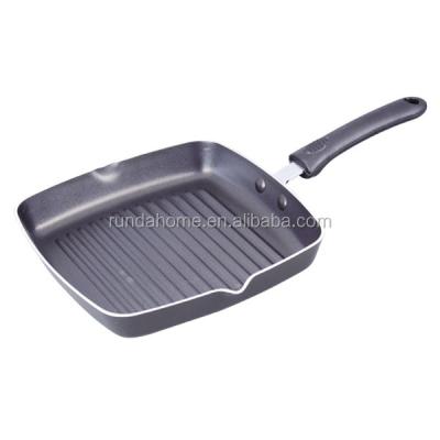 China Viable Grill Pan Skillet Cookware Frying Griddle Square Pan for sale