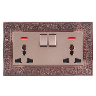 China China Manufacturer Direct Sales USB Power Switch Easy Installation Way Dual Usb Wall Socket 250v for sale