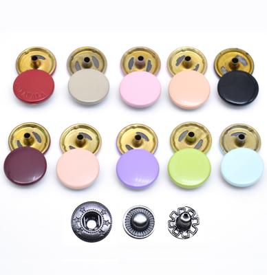 China Viable Snap Button Brass Metal Snap Four Part Press Snap Button Studs Snap Button For Jacket Clothes Accessories for sale