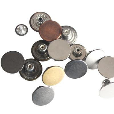 China Brass Dry Cleaning Metal Button Jeans Stud Button For Denim Clothes Accessories for sale