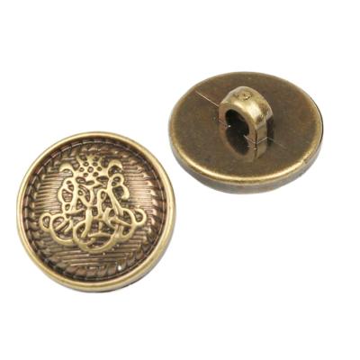 China Dry cleaning ABS button plated antique brass color plastic leg button for garment accessories for sale